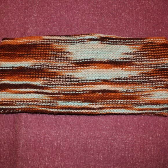 💥 Merino Marbled Brown/Blue Unisex Scarf - Picture 6 of 6